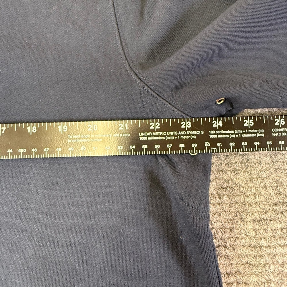 Lauren Jeans Co Ralph Lauren Quarter Zip Pullover Sweatshirt Navy Blue XL Cotton - Picture 12 of 16